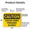 Signmission Sound Horn Proceed Slowly Caution Sign, Plastic, 24in W x 18in L, 2PK OS-2PACK-CS-P-1824-L-19233 - alternate 5